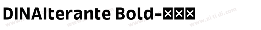 DINAIterante Bold字体转换 DINAIterante Bold字体转换